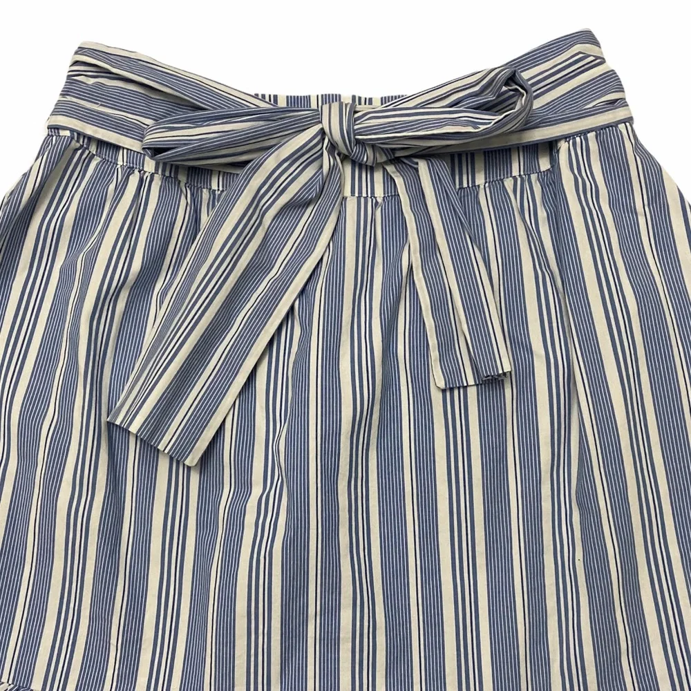 J. Crew striped bow midi skirt